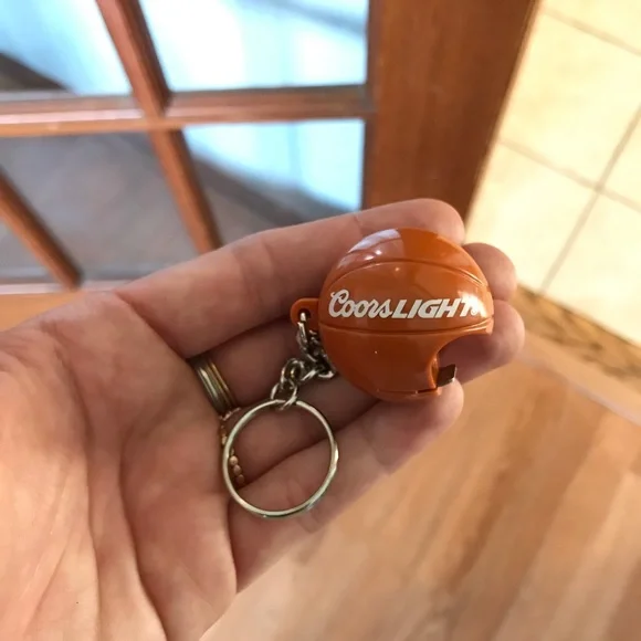 NEW Coors Light Basketball Keychain Bottle Opener — Beer Sports BBall
